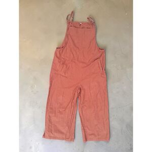 Size XL Boho Terracotta Wide Leg- Loose Fit Jumpsuit with Pockets
